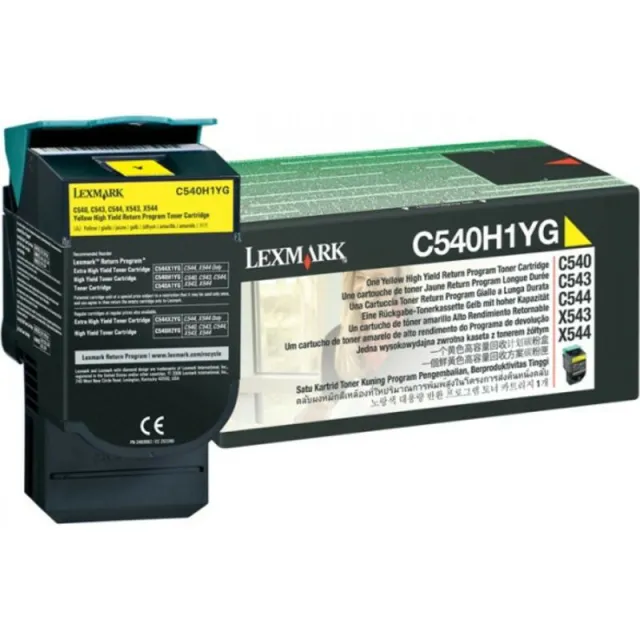 Lexmark C540H1YG Toner Geel Hoge capaciteit