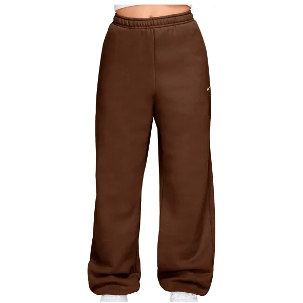 Nike Studio Fleece trainingsbroek bruin, foto 2