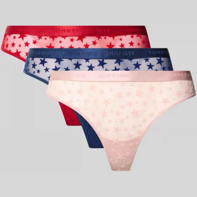 Tommy Hilfiger string met all-over motief Donkerblauw