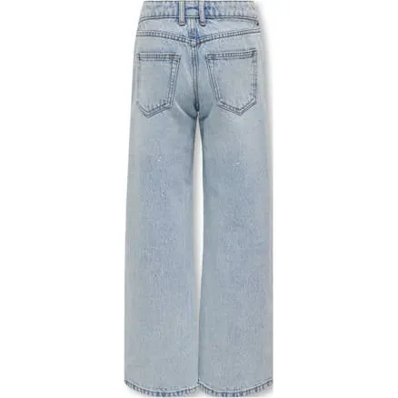 KIDS ONLY GIRL wide leg jeans light blue denim, foto 4