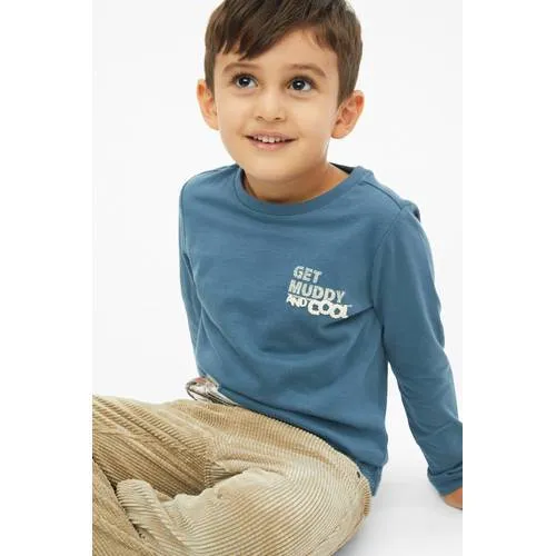 s.Oliver longsleeve met print blauw, foto 6