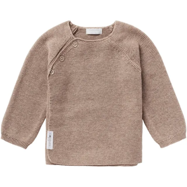 Noppies katoenen gebreide trui - taupe Taupe melange