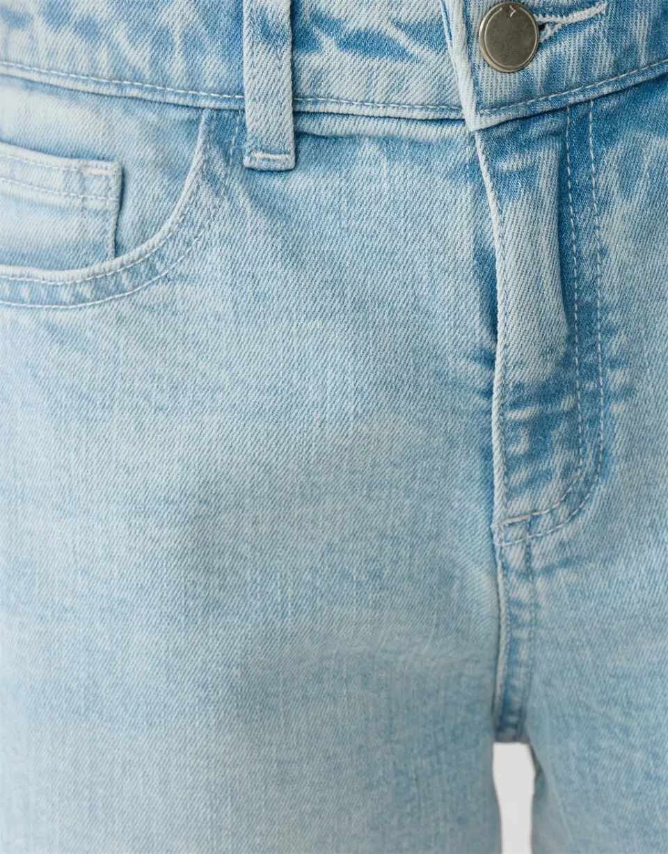Shoeby high waist barrel jeans light blue denim, foto 6