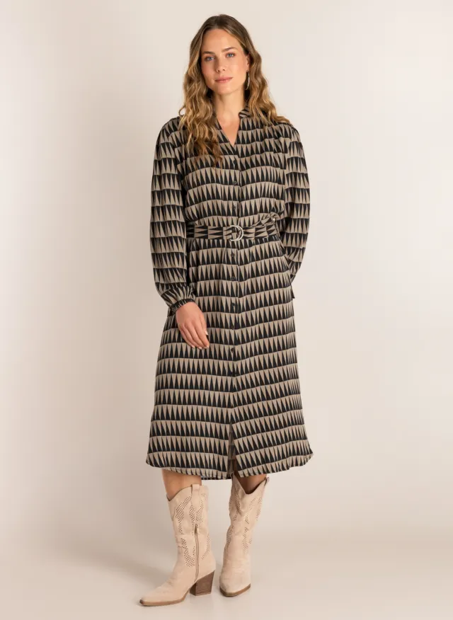 Ivy Beau Ser One blousejurk bruin, foto 2