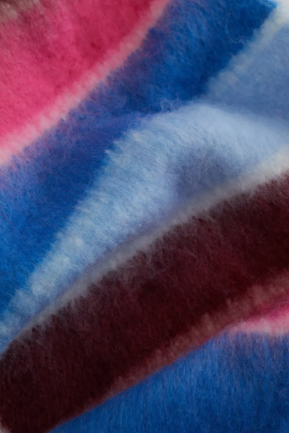 WE Fashion gestreepte sjaal blauw/roze/ecru, foto 2
