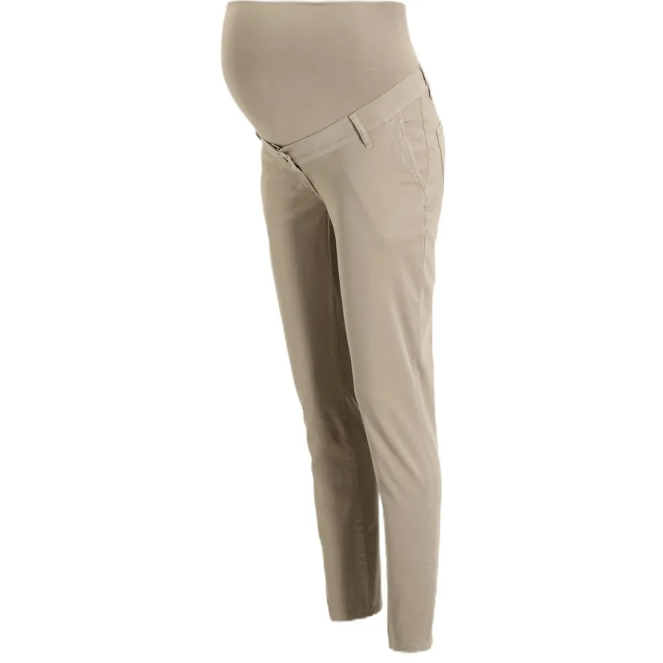 LOVE2WAIT regular fit zwangerschapsbroek Chino zand, foto 3