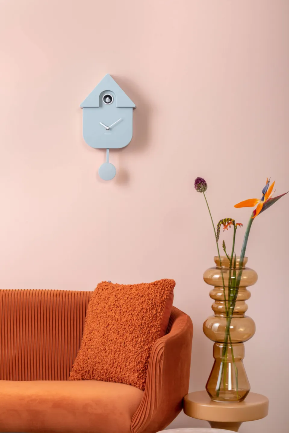 Karlsson Modern Cuckoo koekoeksklok zachtblauw, foto 4
