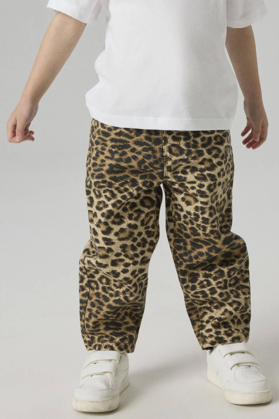 NAME IT MINI mom broek panterprint lichtbruin lichtbruin/bruin, foto 3