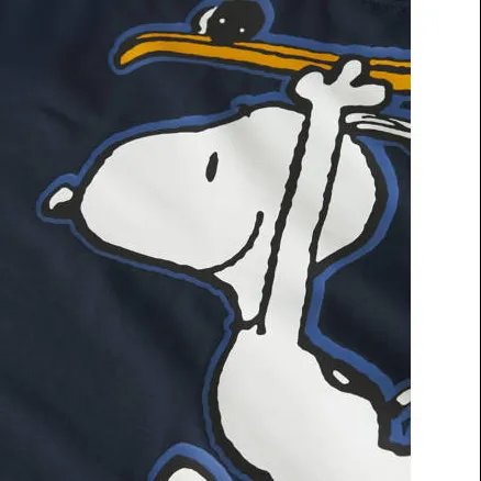 NAME IT MINI Snoopy longsleeve donkerblauw, foto 3