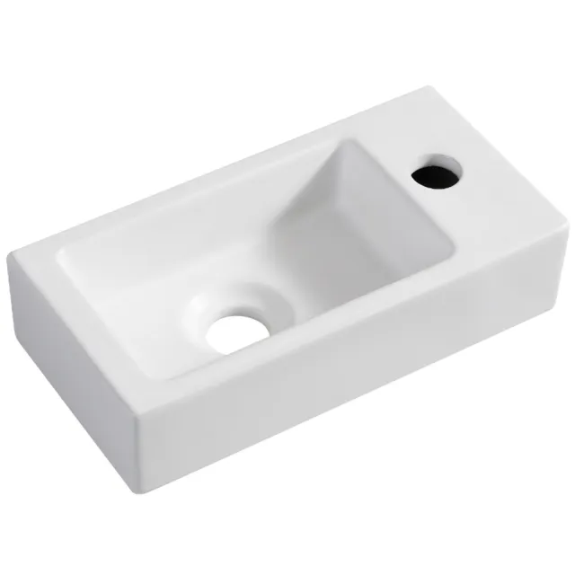 Wiesbaden Fontein Wiesbaden Mini-Rhea Rechts 36x18x9 cm Mat Wit