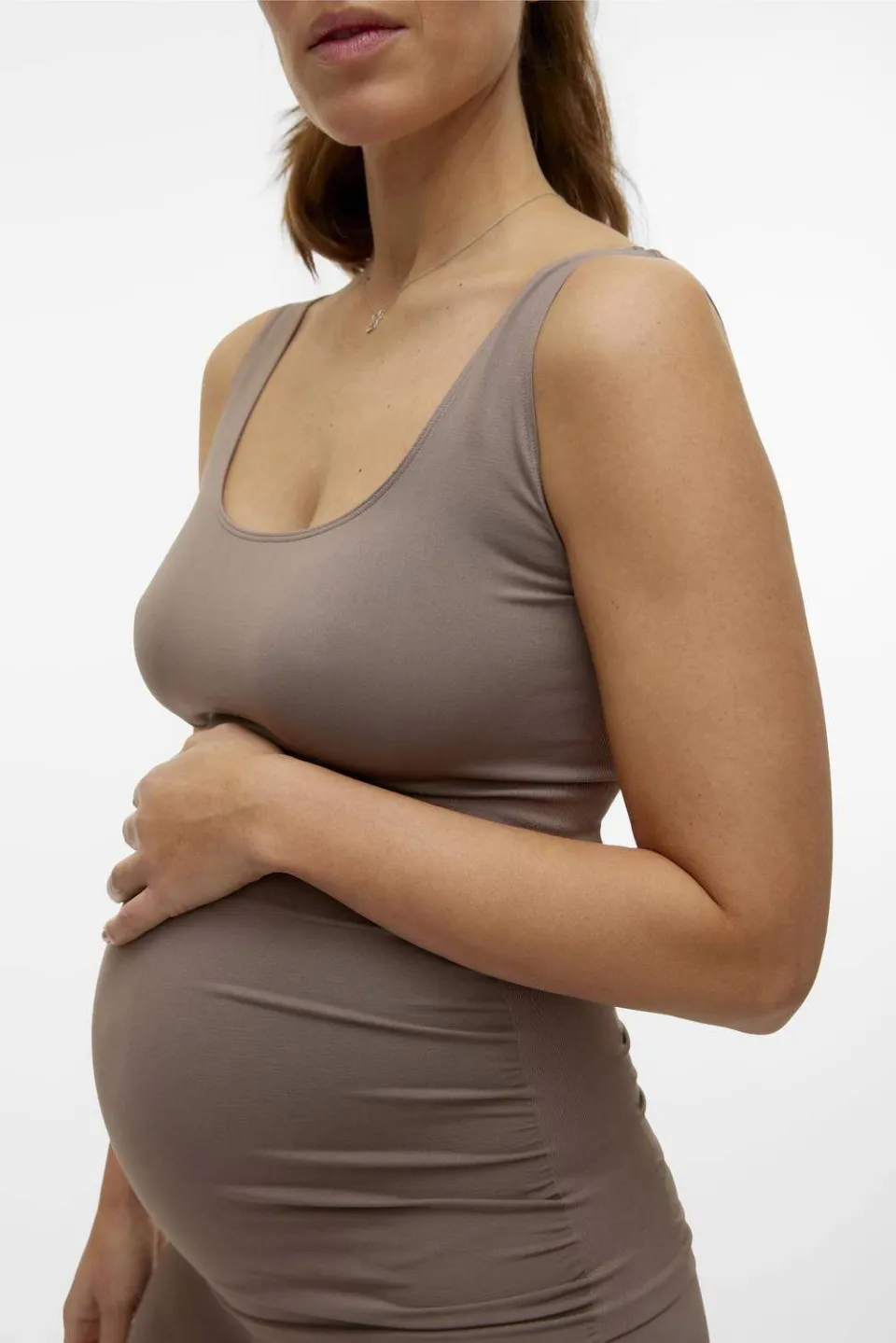 Mamalicious MLHEAL zwangerschapshemd taupe, foto 8
