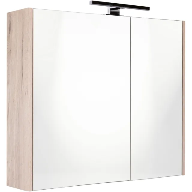Best Design Happy Halifax spiegelkast met led verlichting eiken