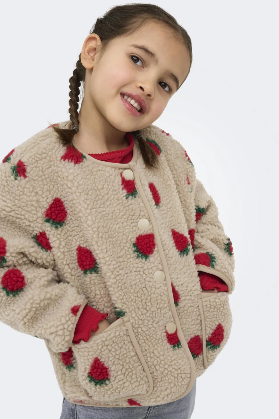KIDS ONLY MINI teddy jas beige, foto 6