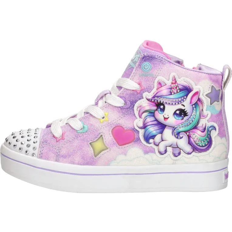Skechers Twi-Lites 2.0 hoge sneaker lila, foto 2