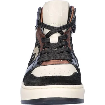 Nelson Kids leren sneakers zwart multi, foto 2