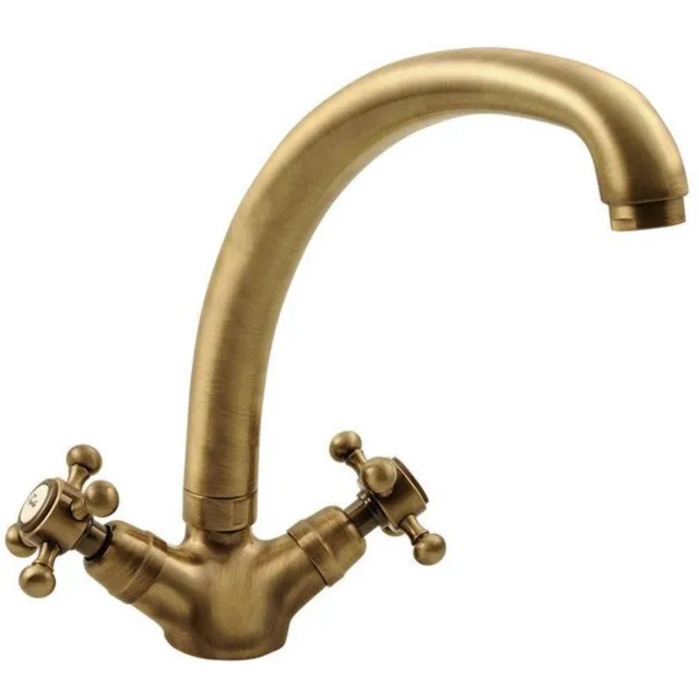 Sapho Antea 2-knop wastafelmengkraan brons