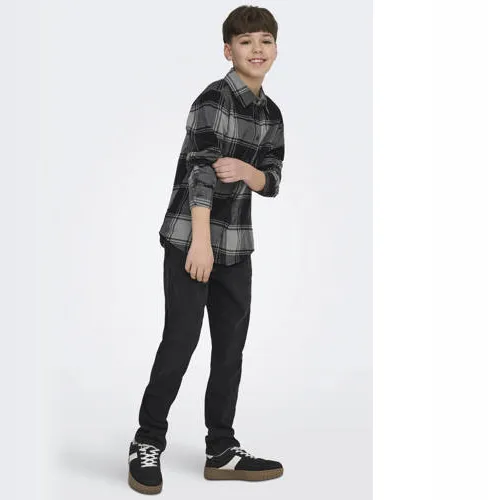 Only & Sons JUNIOR slim fit jeans black denim, foto 3