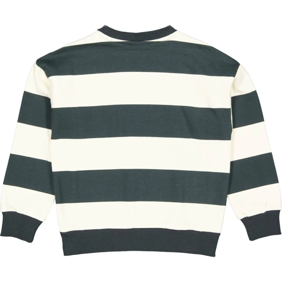 Levv gestreepte sweater - zwart/ecru, foto 3