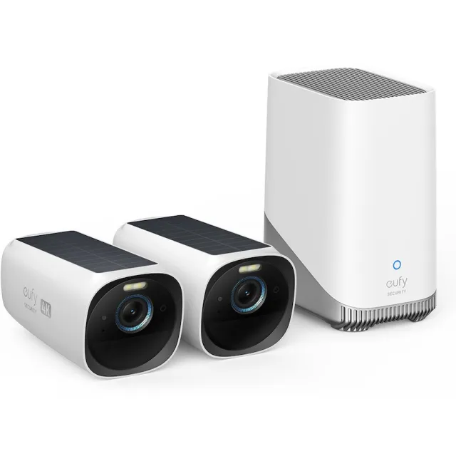 Eufy EufyCam 3 Duo Pack + HomeBase 3 IP-camera Zwart