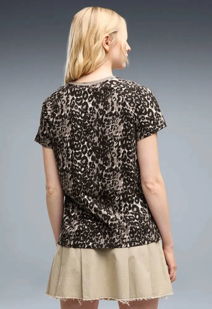 Puma T-shirt met dierenprint - beige, foto 6