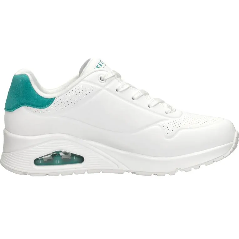 Skechers Uno Pop Back sneaker wit