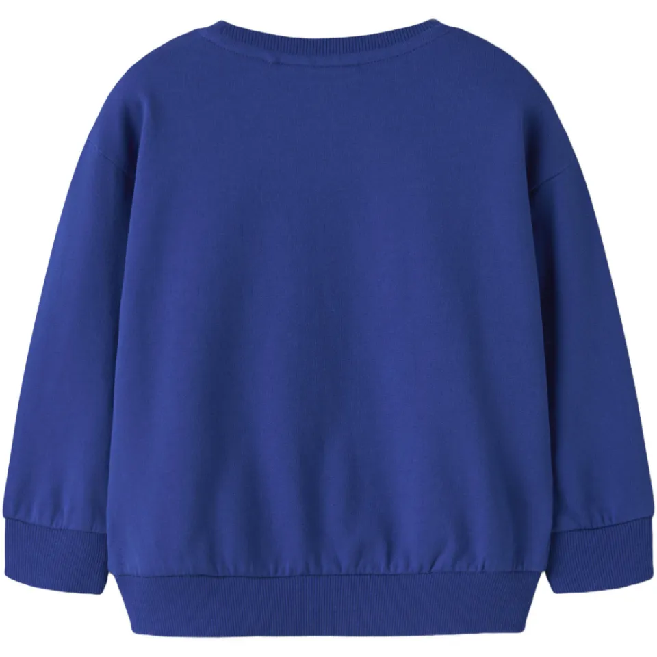 NAME IT MINI rechtvallende sweater met print - blauw Printopdruk, foto 2
