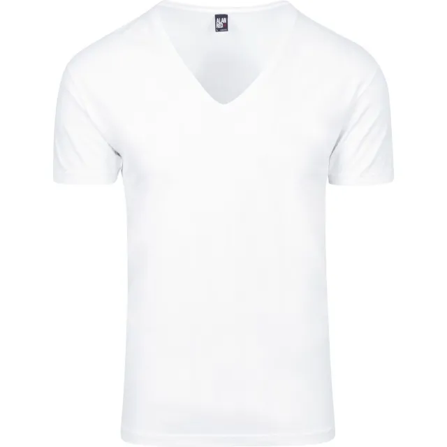 Alan Red T-shirt Korte Mouw Alan Red T-Shirt 2 pack NOV Extra Diepe V-Hals Stretch wit