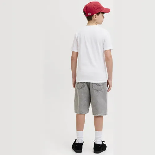 Jack & Jones junior t-shirt met logo wit, foto 5