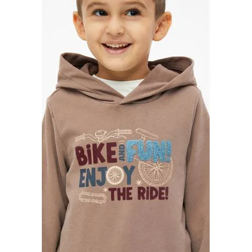 s.Oliver sweater met print - bruin, foto 5