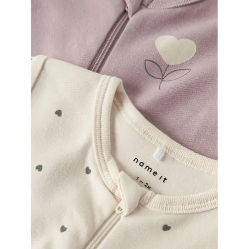 NAME IT baby pyjama ecru lila, foto 6