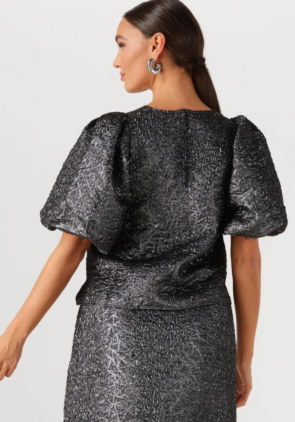 Notre-V NV-Geraldina blouse antraciet, foto 3