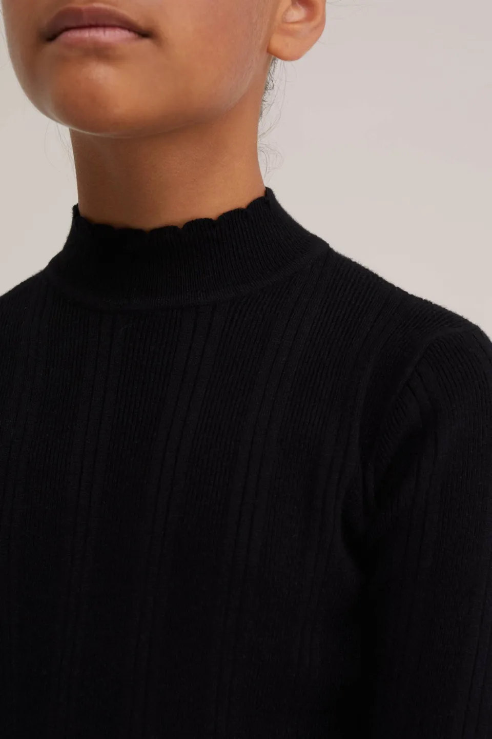 WE Fashion gebreide bodycon jurk zwart, foto 5