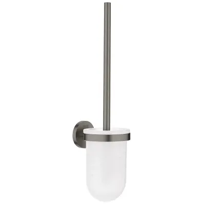 Grohe Essentials New closetborstelset hard graphite geborsteld Grijs