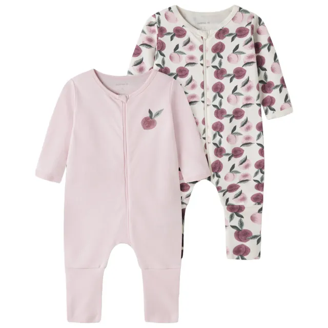 NAME IT BABY pyjama's set van 2 roze Lichtroze/ecru/roze
