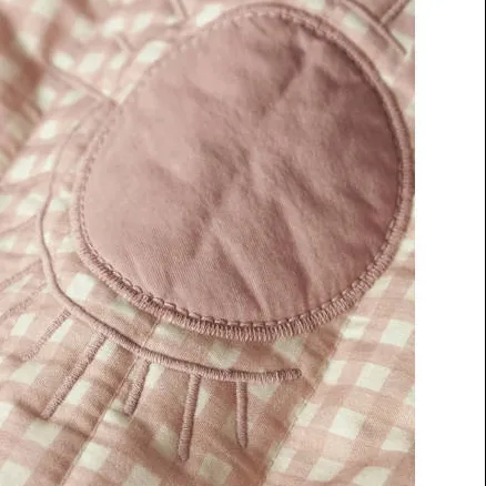 Lil' Atelier geruite quilted tussenjas roze, foto 3