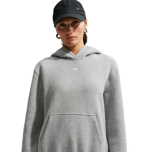 Nike fleece Hoodies Dames - Grijs - Katoen Jersey Grey