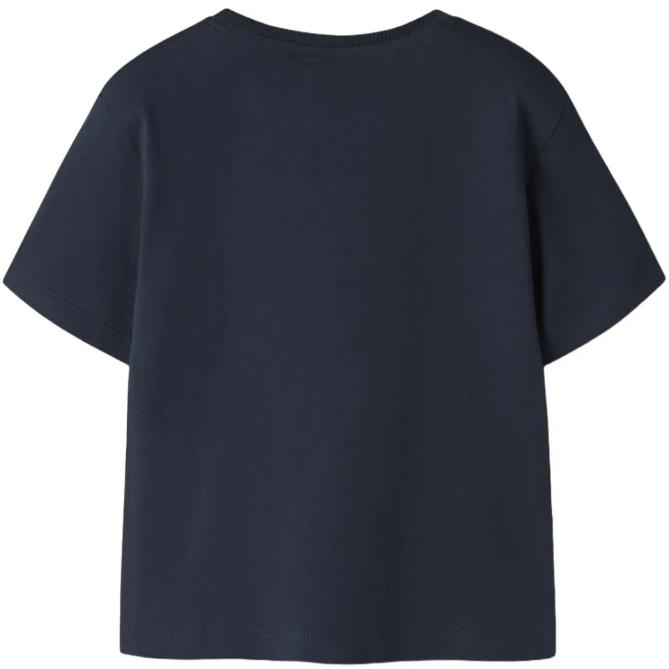 NAME IT MINI T-shirt donkerblauw met print donkerblauw/wit, foto 2
