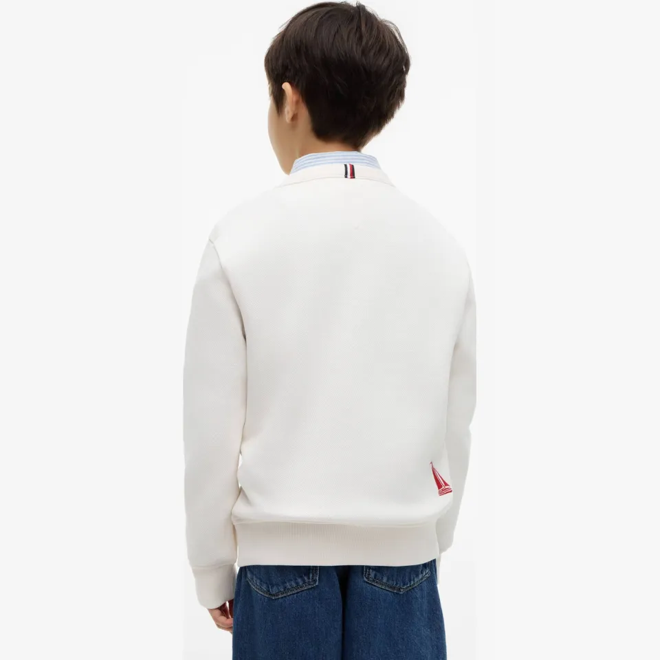 Tommy Hilfiger sweater met logo - wit, foto 3