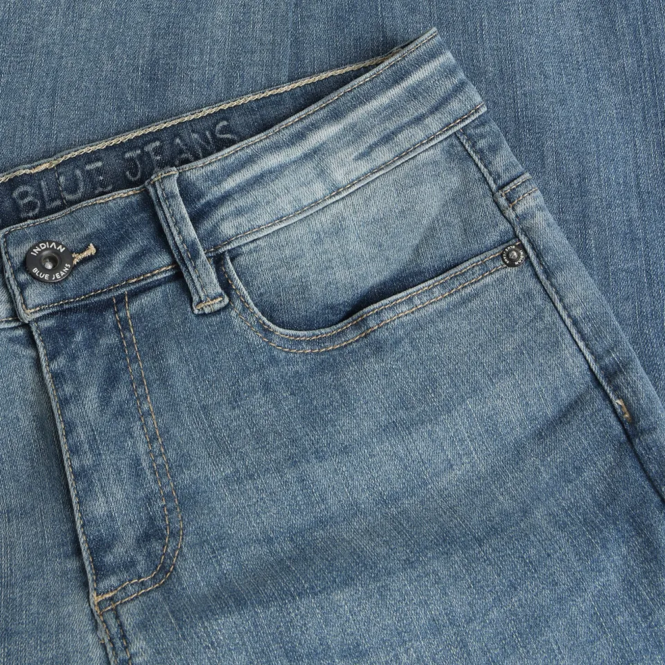 Indian Blue Jeans straight leg jeans - medium denim, foto 6