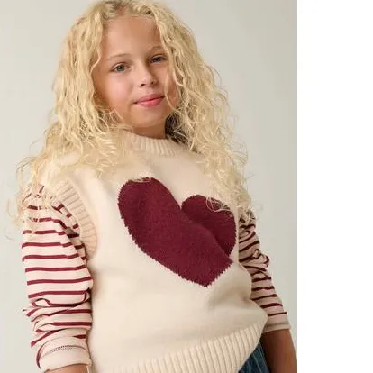 Tumble 'n Dry gebreide spencer met print - crème, foto 3