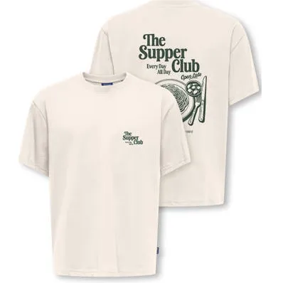Only & Sons t-shirt met backprint zand, foto 3