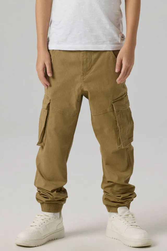 NAME IT Ryan cargobroek kaki, foto 4