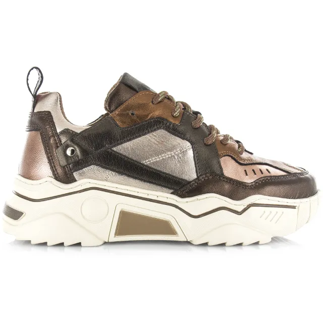 DWRS Label Pluto sneakers bruin Donkerbruin