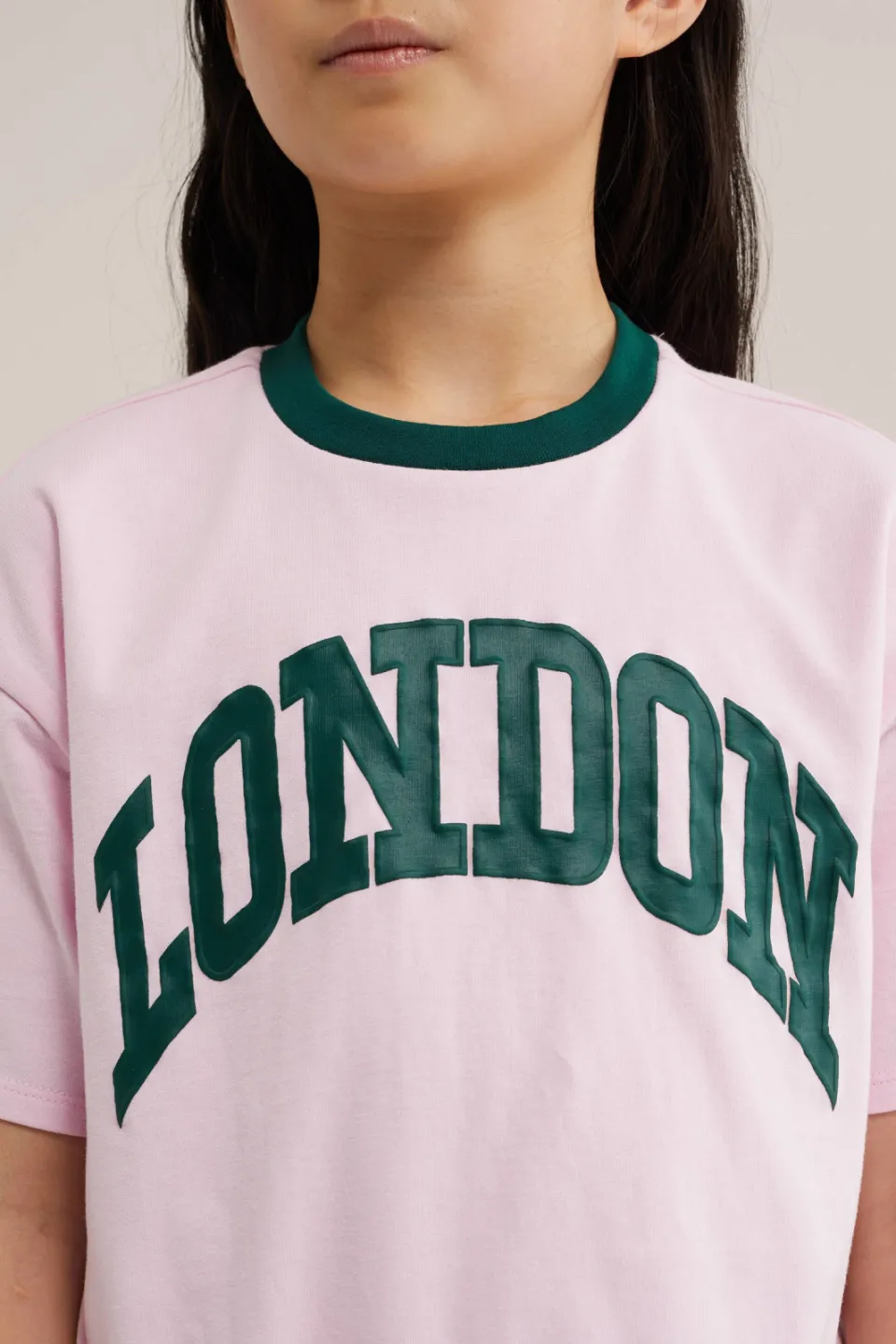WE Fashion T-shirt lichtroze met print lichtroze/donkergroen, foto 6