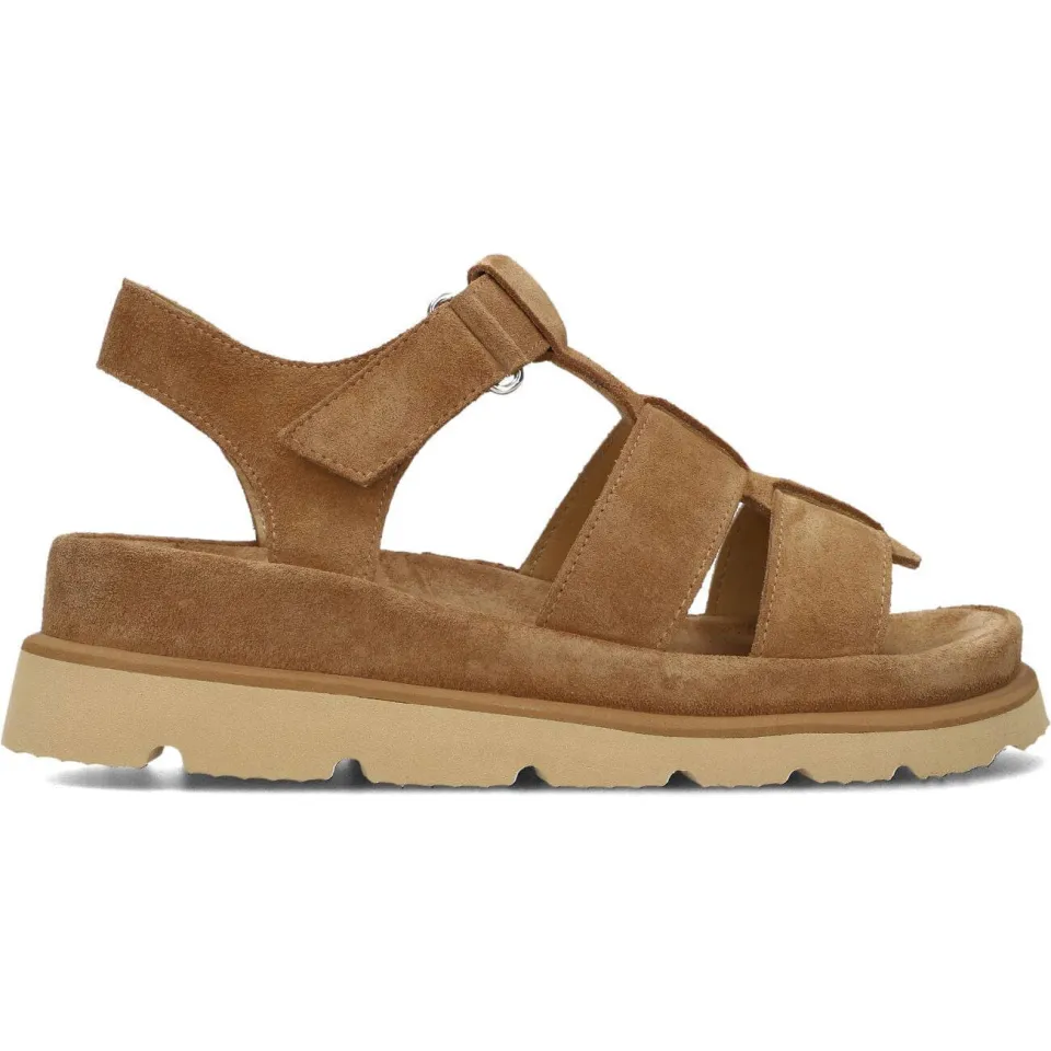 Shabbies Amsterdam Wana sandaal cognac Camel