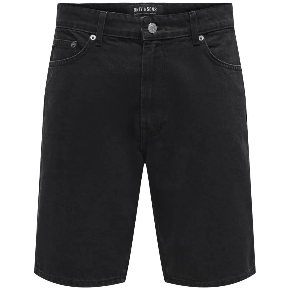 Only & Sons ONSFADE jeansshort zwart, foto 3