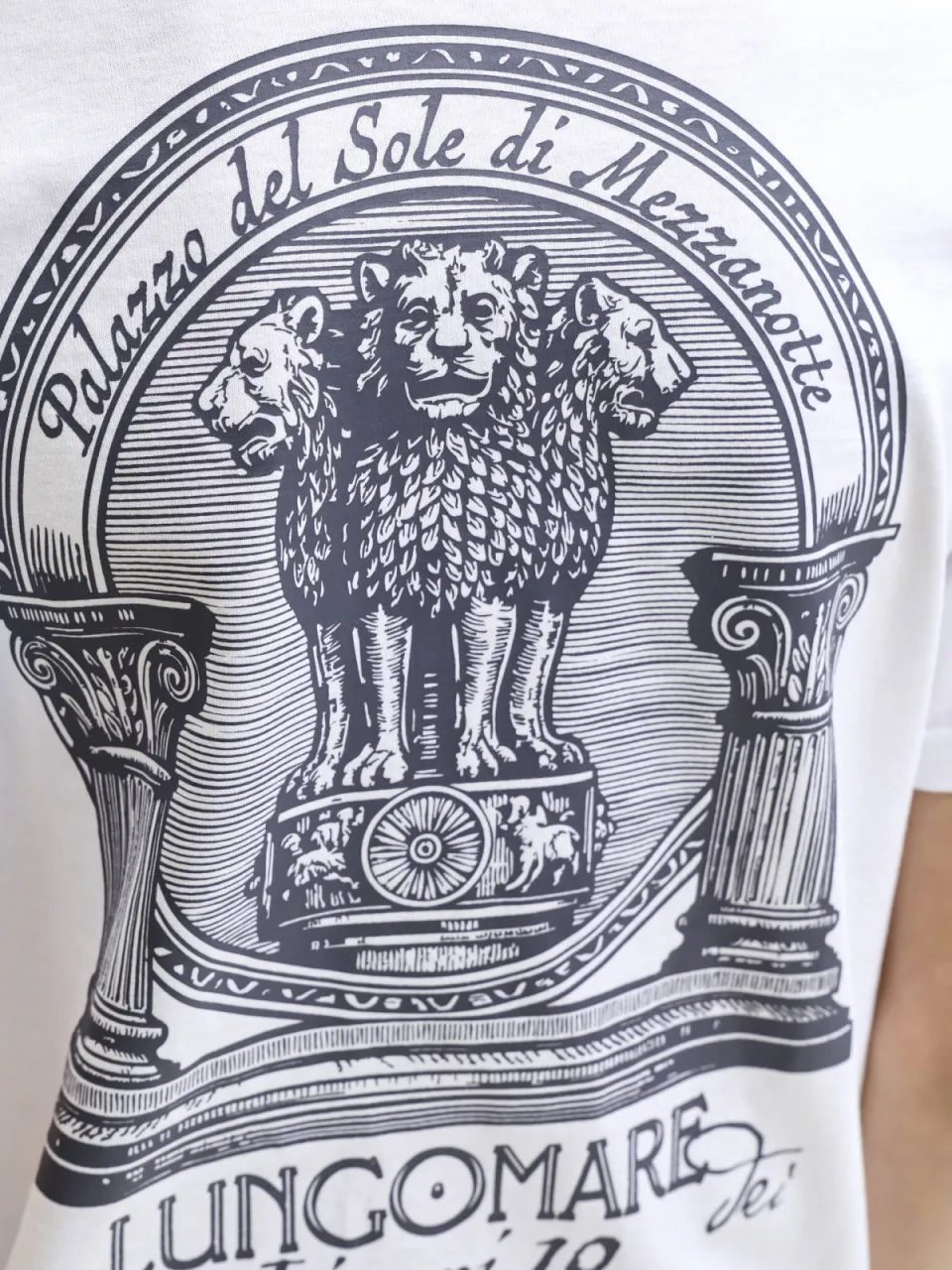 Jack & Jones t-shirt met backprint wit, foto 3