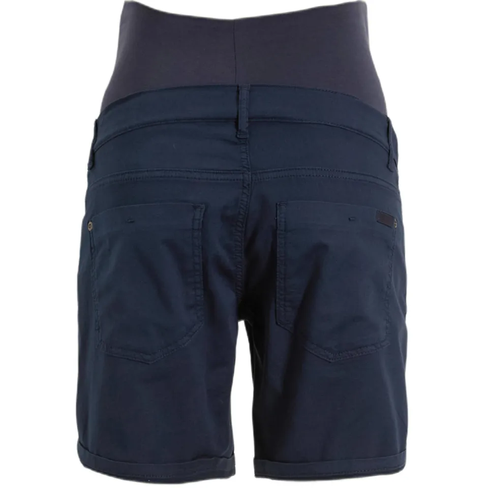 LOVE2WAIT regular waist zwangerschaps korte broek donkerblauw, foto 3