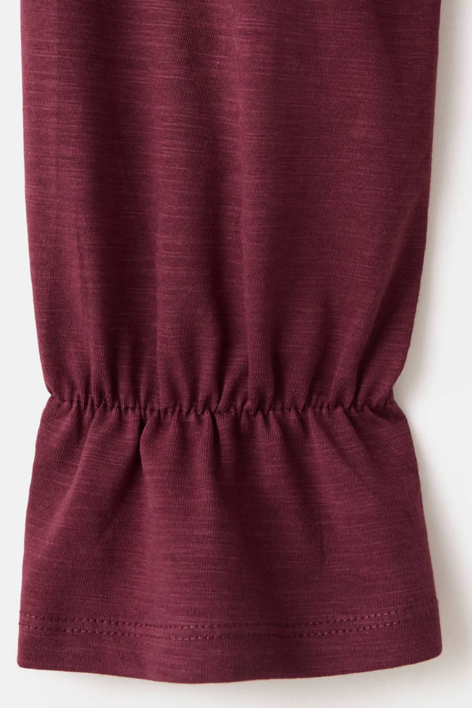 Mango Teen longsleeve met ruches donkerrood, foto 6