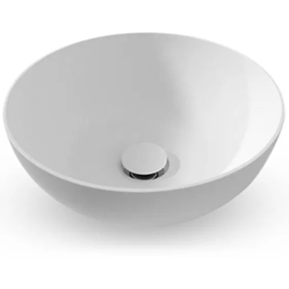 EH Design Waskom EH Design Cossato M Rond Thin Edge Solid Surface 320x320x140 mm Mat Wit